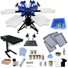 6 Color 6 Station Screen Printing Press With Flash Dryer Diy Materials Kit