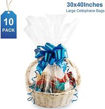 Large Cellocellophane Bags30x 40 Inches Easter Clear Basket Bags Opp Plastic C