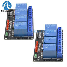 2pcs 5v Four 4 Channel Relay Shield Module For Pic Avr Dsp Arm Msp430 Arduino