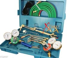 Acetylene Amp Oxygen Welding Cutting Outfit Torch Set Gas Welder Kit With15ft Hoses