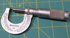 Vintage Brown Amp Sharpe B S Usa No 12 Rcal Machinists 0 1 Micrometer