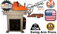 New Cjrtec 27 Ton Swing Arm Clicker Press Large Signature Series 2021