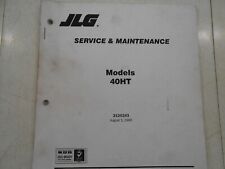 Jlg Lift 40ht Service Amp Maintenance Manual 3120243