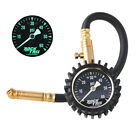 Air Tire Pressure Gauge High Accuracy Extended Hose Up To 60 Psi Glow Dial