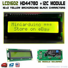 1602 Lcd Green 16x2 Hd44780 With Iic I2c Serial Interface Adapter Module Display