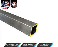 1 14 Square Metal Tube Mild Steel 11 Gauge 12 Long 1 Ft