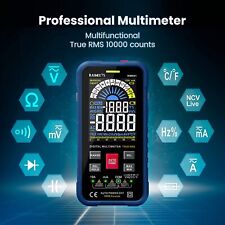 Blue Km601 Smart Digital Multimeter 10000 Counts Dc Ac Current Voltage Meter
