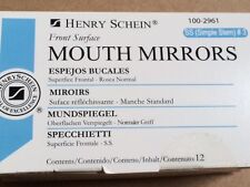Dental Henry Schein Mouth Mirror Front Surface Simple Stem 3 12box Miltex