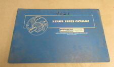 Marion Power Shovel Company Dresser 4121 Repair Parts Catalog Manual 7510