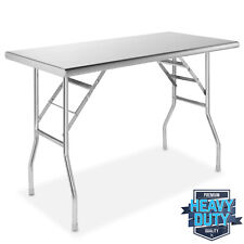 Stainless Steel Folding Commercial Kitchen Prep Amp Work Table 48 X 24 In