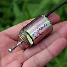 Dc 24v Push Pull Type Micro Mini Round Solenoid Electromagnet Magnet 15mm Stroke