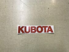 Kubota Loader Decal