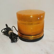 Vintage 1989 Whelen Amber Yellow Warning Beacon Light 12 Volt Model 66385b