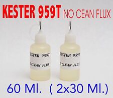 60 Ml Kester 959t Needle Tip Bottle No Clean Soldering Liquid Flux Reflow