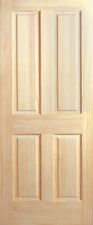 4 Panel Raised Clear Pine Stain Grade Solid Core Interior Wood Doors 68 Prehung
