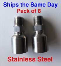 10143 6 6c Parker Aftermarket Stainless Hydraulic Hose Fittings 38 Mp 8 Pack
