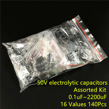 Hot 16 Value 140pcs 50v Electrolytic Capacitor Assortment Assorted Kit Set