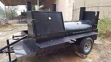 Mobile Bbq Smoker 30 Grill Trailer Catering Food Truck Concession Business Cart
