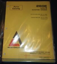 Allis Chalmers 260 E Series A Elevating Scraper Parts Manual Book