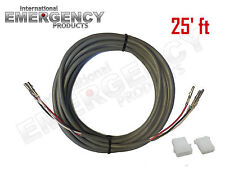 25 Ft Strobe Cable 3 Wire Power Supply Shielded For Whelen Federal Signal Code3