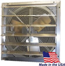 Shutter Mounted Exhaust Fan 115 Volt Electric Variable Speed Aluminum Wall Mount