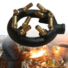 10 Head Natural Gas Jet Burner Cast Iron With Brass Tip For Chinese Wok Stir Fry