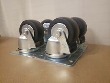4 Heavy Duty Swivel Casters Nylon Ball Bearing Plate Made In Japan92mm Wheel