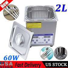 2l Ultrasonic Cleaner Digital Timed Heater Cleaning Machine For Glasses Jewelry