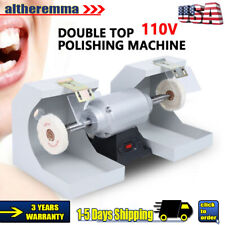 Dental Polishing Machine 110v Jewelry Polisher Buffing Grinder Dual Lathe 550w