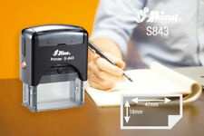 Personalised Stamp Shiny S 843 Self Inking Text Amp Logo Up To 47 X18 Mm 5 Lines