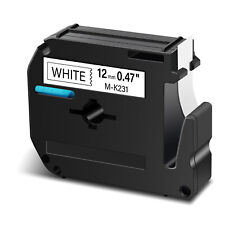Compatible For Brother P Touch Label M K231 Mk231 Black On White Tape 12 12mm
