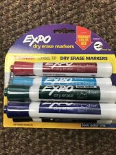 New 6 Expo Dry Erase Chisel Tip Markers Low Odor Ink Assorted Colors 2059239