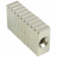 N50 Neodymium Magnets 20mm X 10mm X 3mm Hole 4mm Rare Earth