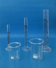 Beaker Set Of 50ml 100ml Amp Cylinder Set Of 5ml 10ml 50ml Lab Glass New