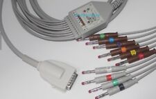Burdick Ekg Cable Compatible 007704 012 0844 01 Banana Plug 10leads