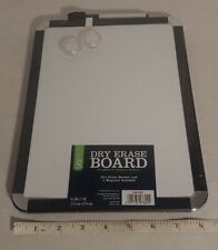 Casemate Magnetic Dry Erase Board 85 X 11 One Marker Amp 2 Magnets Black White