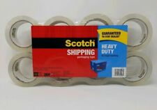 8 Rolls Scotch 3m Heavy Duty Packaging Tape 188in X 546yd Free Fast Shipping