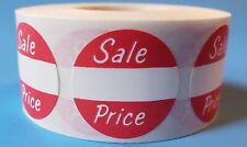 Self Adhesive Sale Price Round Retail Labels 1 Diameter Sticker Tags 500 Pack
