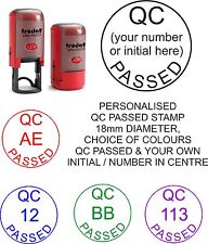 Personalised Qc Passed Self Inking Rubber Stamp Quality Control Job Inspection