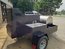 Mobile Pizza Oven Fire Brick Stainless Steel Sink Trailer Food Truck Catering