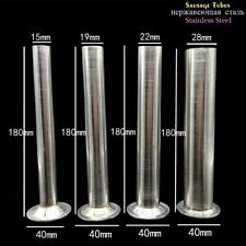 4pcs Sausage Stuffer Filling Tubes Funnels Stainless Steel Parts Funnels Nozzles