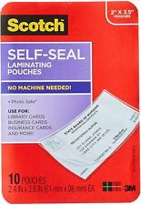 Self Sealing Laminating Pouches Business Card Size 2 Inches X 35 Inches