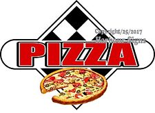 Choose Your Size Pizza Decal Food Truck Restaurant Concession Vinyl Sticker