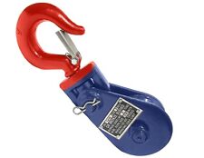 2 Ton Snatch Block With Swivel Hook Amp Safety Latch 38 Cable Rope 3 Sheave