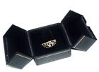 Lot Of 12 Black Double Door Ring Finger Jewelry Display Presentation Gift Boxes