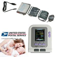 Fda Digital Blood Pressure Monitor Upper Arm Nibp Machine Adult Pediatric Cuffs