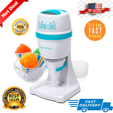 Stainless Shaved Slush Drink Shaver Machine Snow Cone Maker Electric Ice Crusher