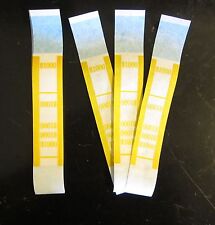 200 Self Sealing Yellow 1000 Currency Straps Money Bill Bands Pmc Brand Band