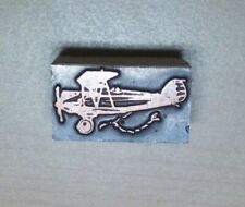 Vintage Air Plane Letterpress Copper On Wood Type