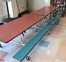 Lot Of Used School Cafeteria Furniture Mobile Foldable Lunchroom Table